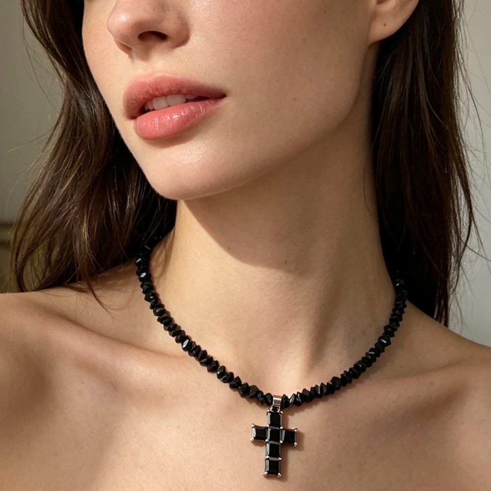 Christianartworkshop Faceted Crystal Bead Cross Charm Bracelet: Emblem of Sparkling Heavenly Blessing - image 12