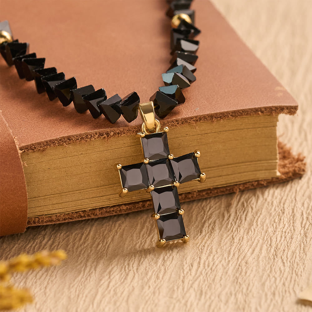 Christianartworkshop Faceted Crystal Bead Cross Charm Bracelet: Emblem of Sparkling Heavenly Blessing - image 16