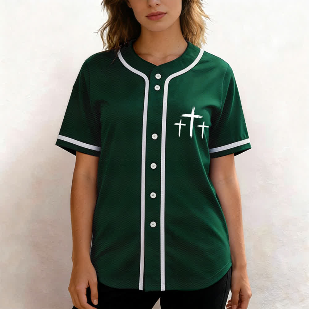 Christianartworkshop Faith Over Fear Contrast Trim Baseball Jersey - image 39
