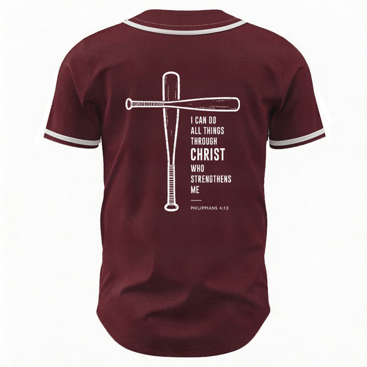 Christianartworkshop I CAN DO ALL THINGS THROUGH CHRIST Baseball Jersey - image 15