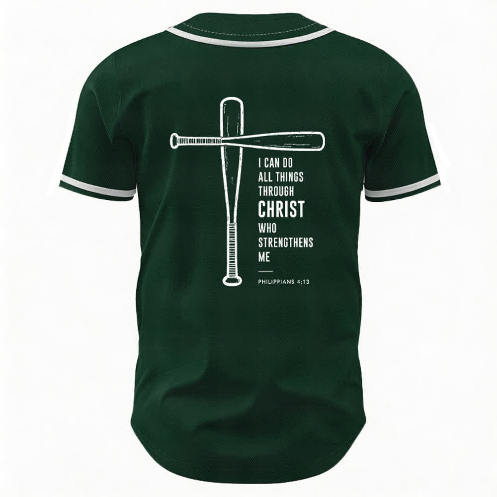 Christianartworkshop I CAN DO ALL THINGS THROUGH CHRIST Baseball Jersey - image 22
