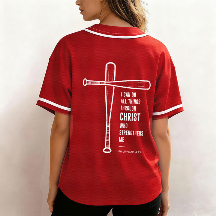 Christianartworkshop I CAN DO ALL THINGS THROUGH CHRIST Baseball Jersey - image 45