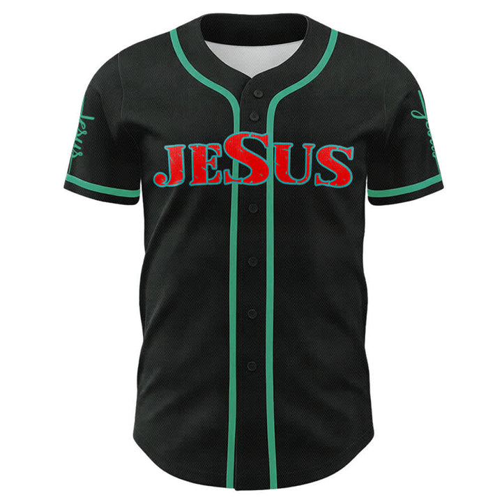 Christianartworkshop Jesus Cross Nail and Crown of Thorns Baseball Jersey - image 49