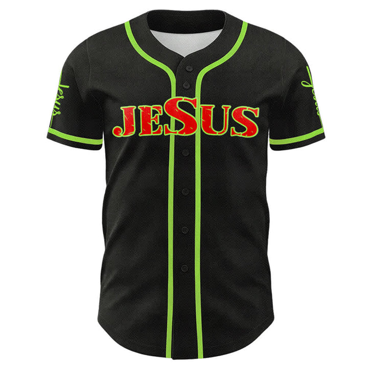 Christianartworkshop Jesus Cross Nail and Crown of Thorns Baseball Jersey - image 58
