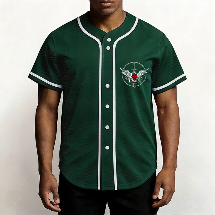 Christianartworkshop Saint Michael Defend Us In Battle Baseball Jersey - image 20