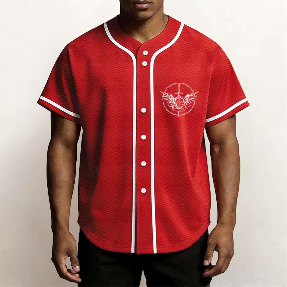 Christianartworkshop Saint Michael Defend Us In Battle Baseball Jersey - image 48