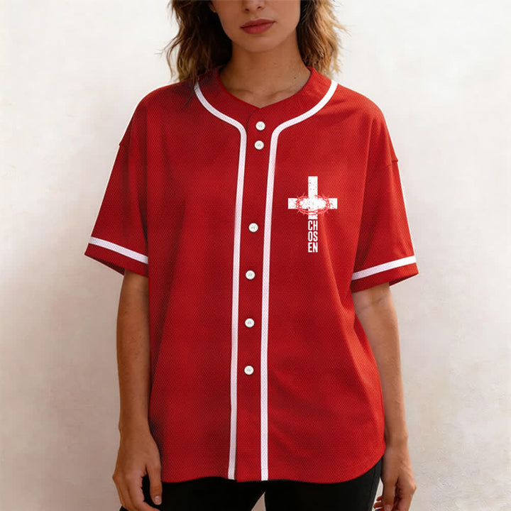 Christianartworkshop Jesus THE WAY THE TRUTH THE LIFE Button Up Baseball Jersey - image 46