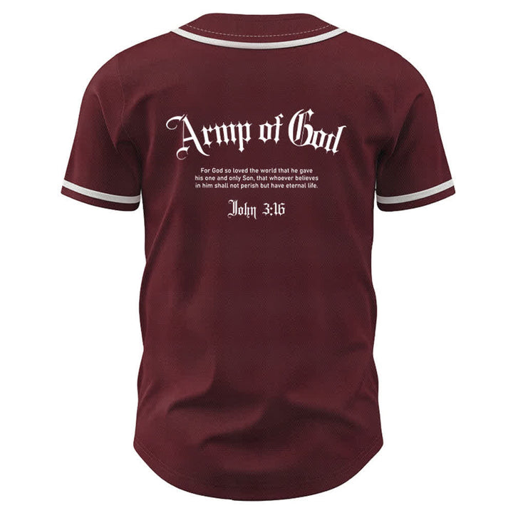 Christianartworkshop Army Of God Streetwear Baseball Jersey - image 15