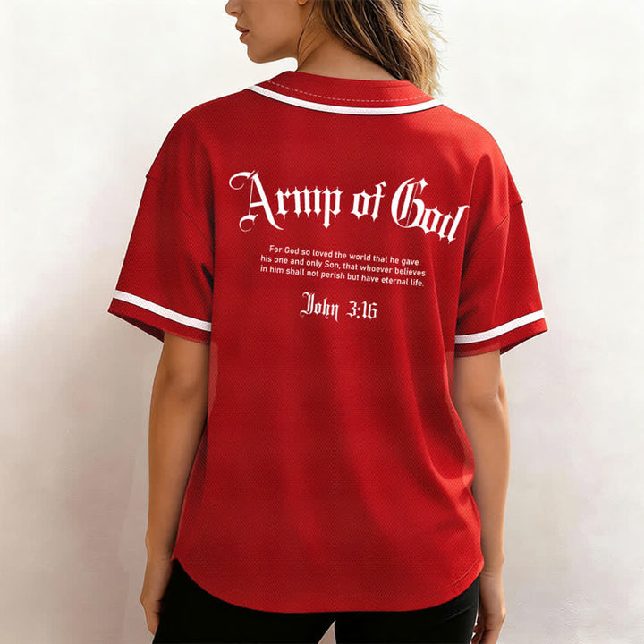 Christianartworkshop Army Of God Streetwear Baseball Jersey - image 38