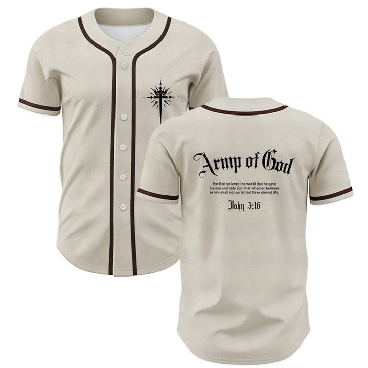 Christianartworkshop Army Of God Streetwear Baseball Jersey - Beige - 5XL - image 28