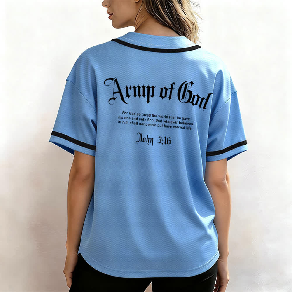 Christianartworkshop Army Of God Streetwear Baseball Jersey - image 45