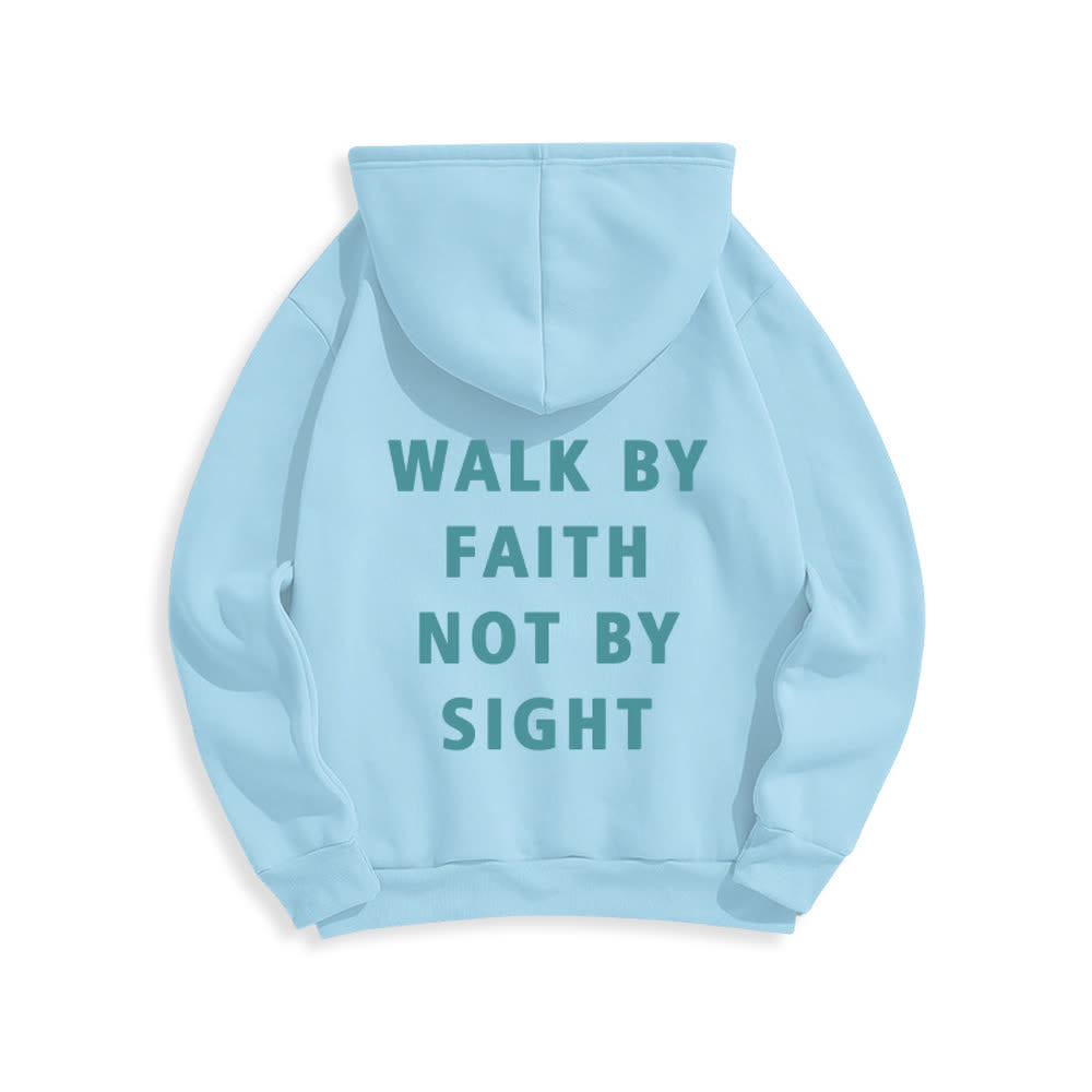 Christianartworkshop Walk By Faith Not By Sight Pullover Hoodie - image 7
