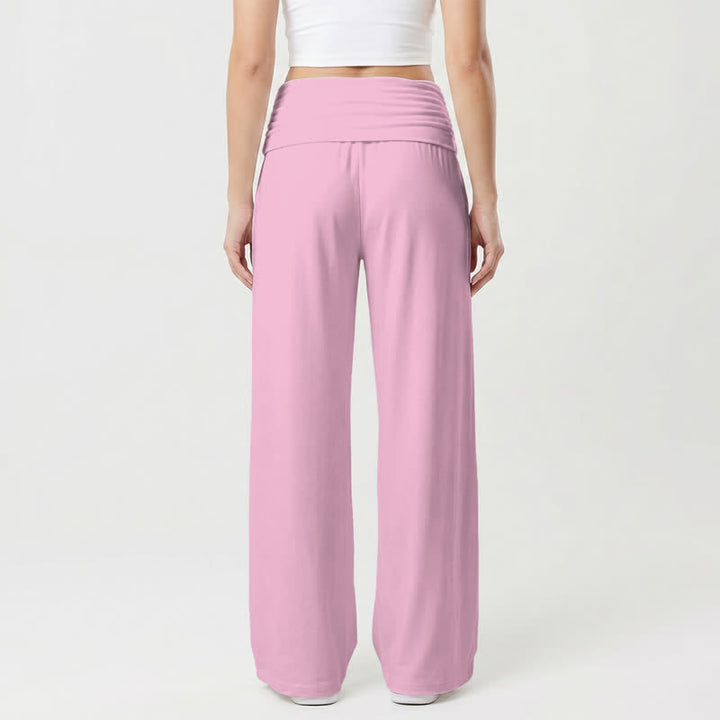 Christianartworkshop Jesus Cross Soft Drape High Waist Women's Wide Leg Pants - image 10