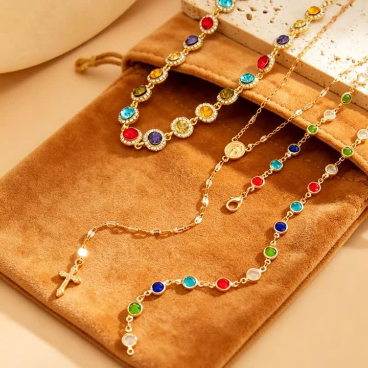 Christianartworkshop Elegant  Y-Shape Cross Layered Necklace: Symbol Of Calm Abiding Peace - image 4