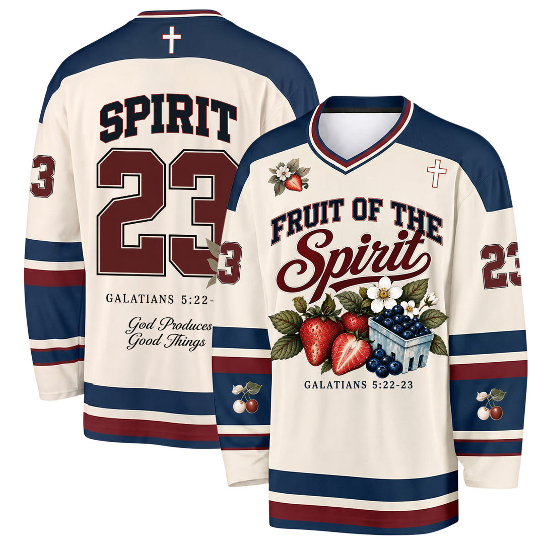 Christianartworkshop Fruit Of The Spirit Galatians 5 22 23 Hockey Jersey - 5XL - image 0