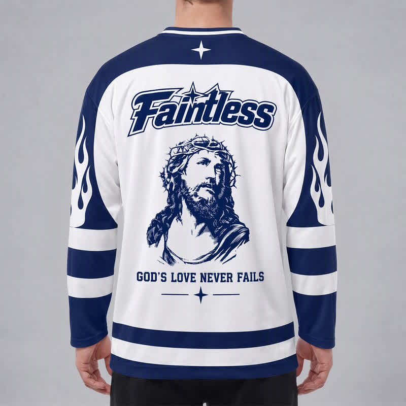 Christianartworkshop Virgin Mary Streetwear Long Sleeve Hockey Jersey - image 4
