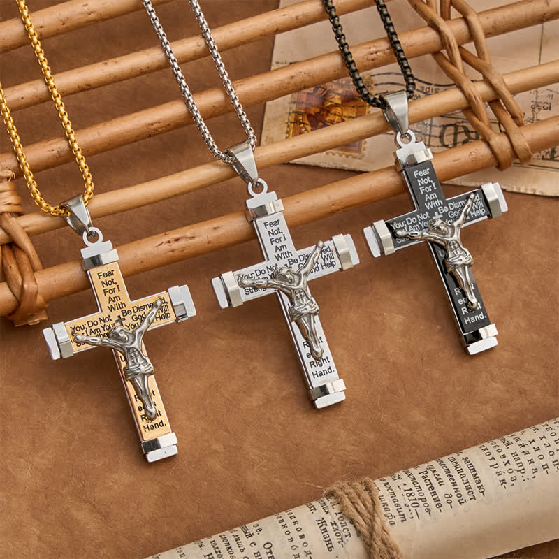 Christianartworkshop 3D Sculpted Stainless Crucifix Necklace: Symbol of Timeless Divine Promise - image 11