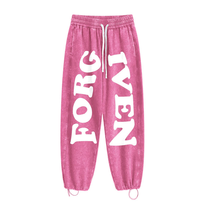 Christianartworkshop Forgiven Statement Wide Leg Washed Sweatpants - image 42