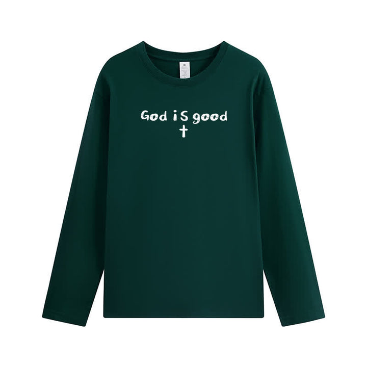 Christianartworkshop God Is The Only Reason Statement White Long-Sleeve T-Shirt - image 14