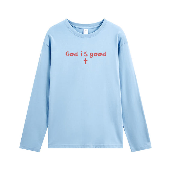 Christianartworkshop God Is The Only Reason Statement White Long-Sleeve T-Shirt - image 20