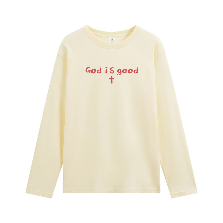 Christianartworkshop God Is The Only Reason Statement White Long-Sleeve T-Shirt - image 35