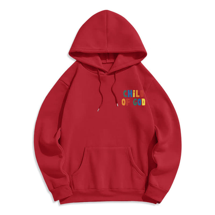 Christianartworkshop Child Of God Back Print Casual Fleece Hoodie - image 14