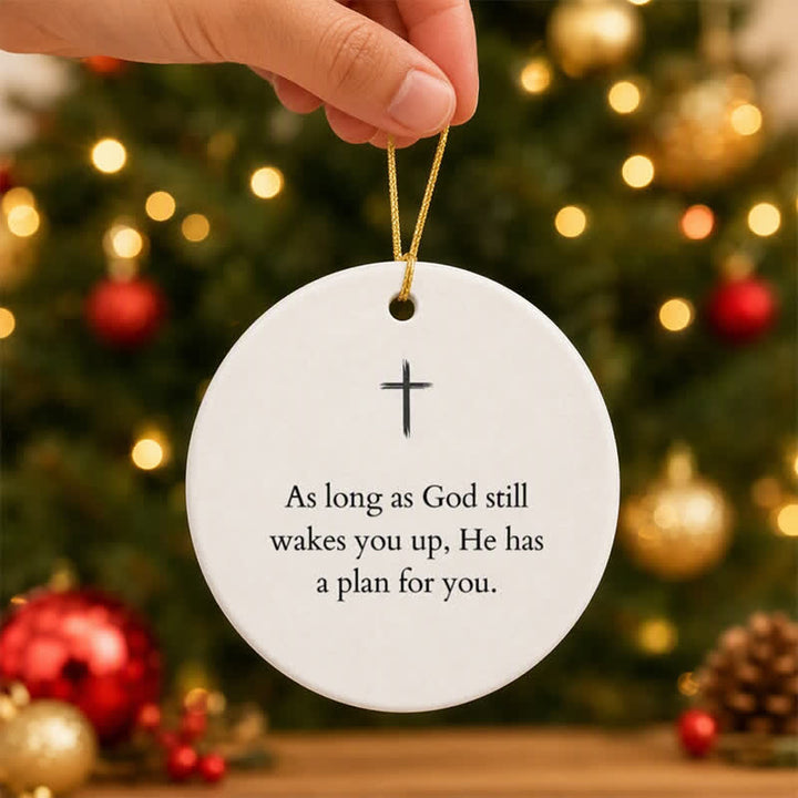 Christianartworkshop Simple Cross Text Hanging Ornament: Symbol of Unfailing Divine Purpose - image 4