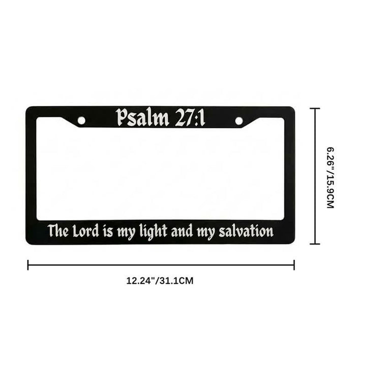 Christianartworkshop Psalm 18:32 Scripture Metal Car Frame: Emblem of Abiding Heavenly Strength - image 10