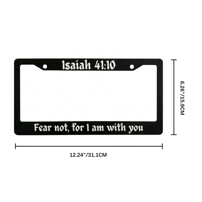 Christianartworkshop Psalm 18:32 Scripture Metal Car Frame: Emblem of Abiding Heavenly Strength - image 12