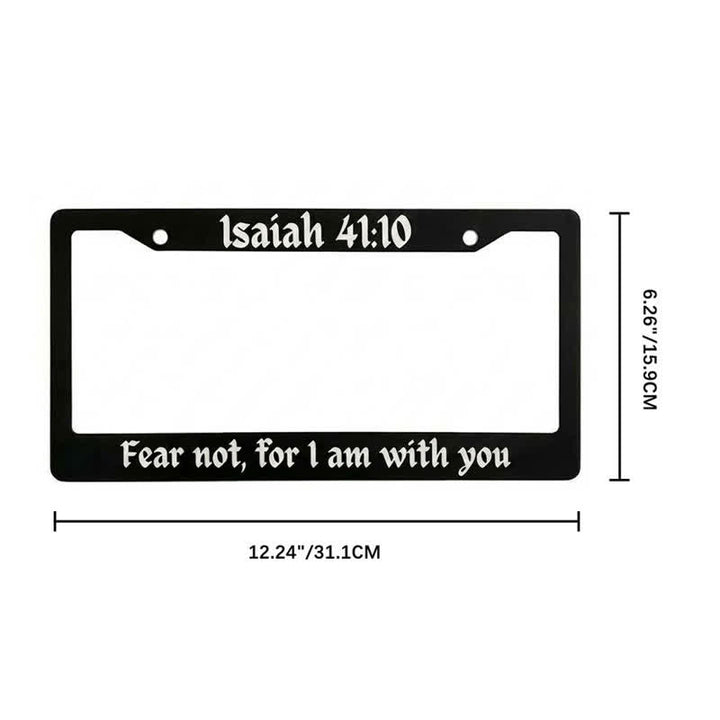 Christianartworkshop Psalm 18:32 Scripture Metal Car Frame: Emblem of Abiding Heavenly Strength - image 12