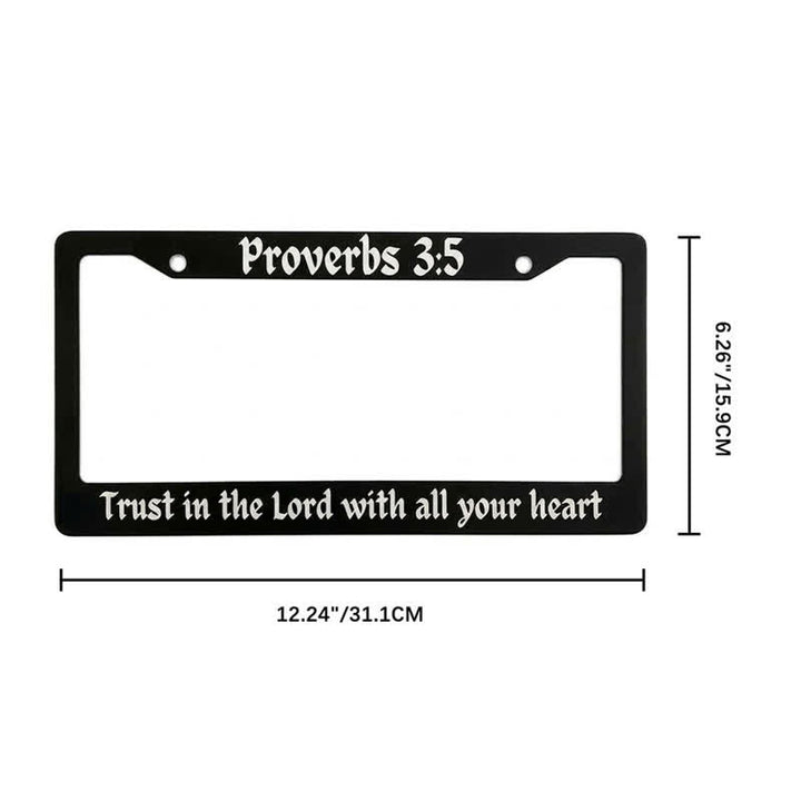 Christianartworkshop Psalm 18:32 Scripture Metal Car Frame: Emblem of Abiding Heavenly Strength - image 14
