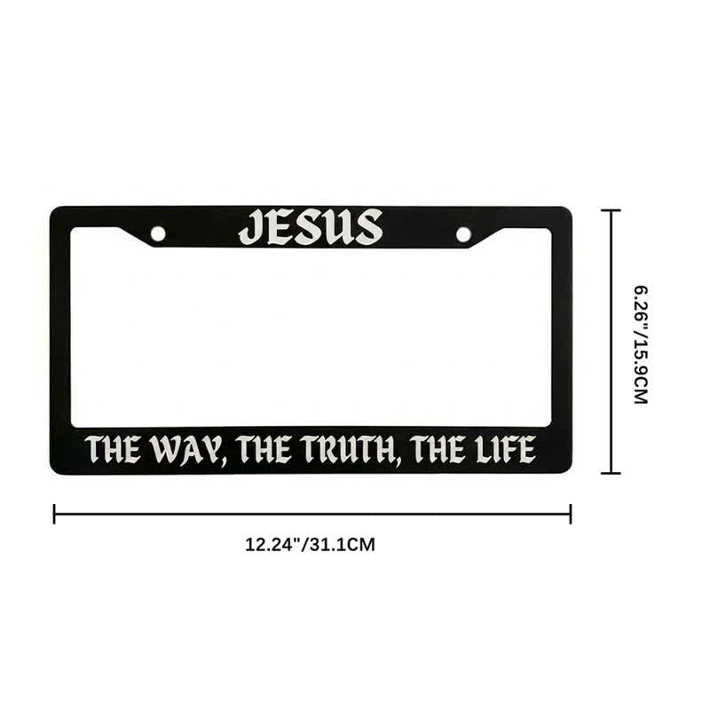 Christianartworkshop Psalm 18:32 Scripture Metal Car Frame: Emblem of Abiding Heavenly Strength - image 18