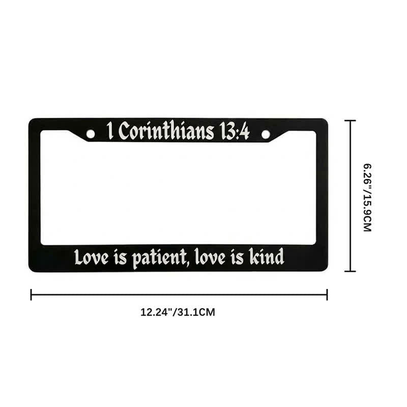 Christianartworkshop Psalm 18:32 Scripture Metal Car Frame: Emblem of Abiding Heavenly Strength - image 22