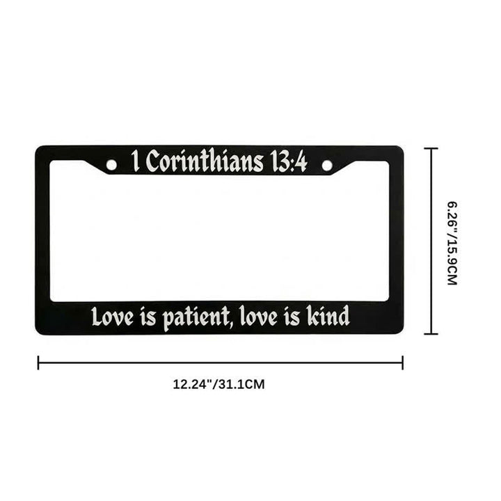 Christianartworkshop Psalm 18:32 Scripture Metal Car Frame: Emblem of Abiding Heavenly Strength - image 22