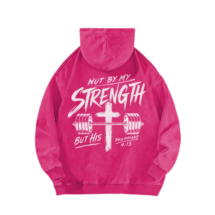 Christianartworkshop Not By My Strength But His Brown Washed Hoodie - image 16