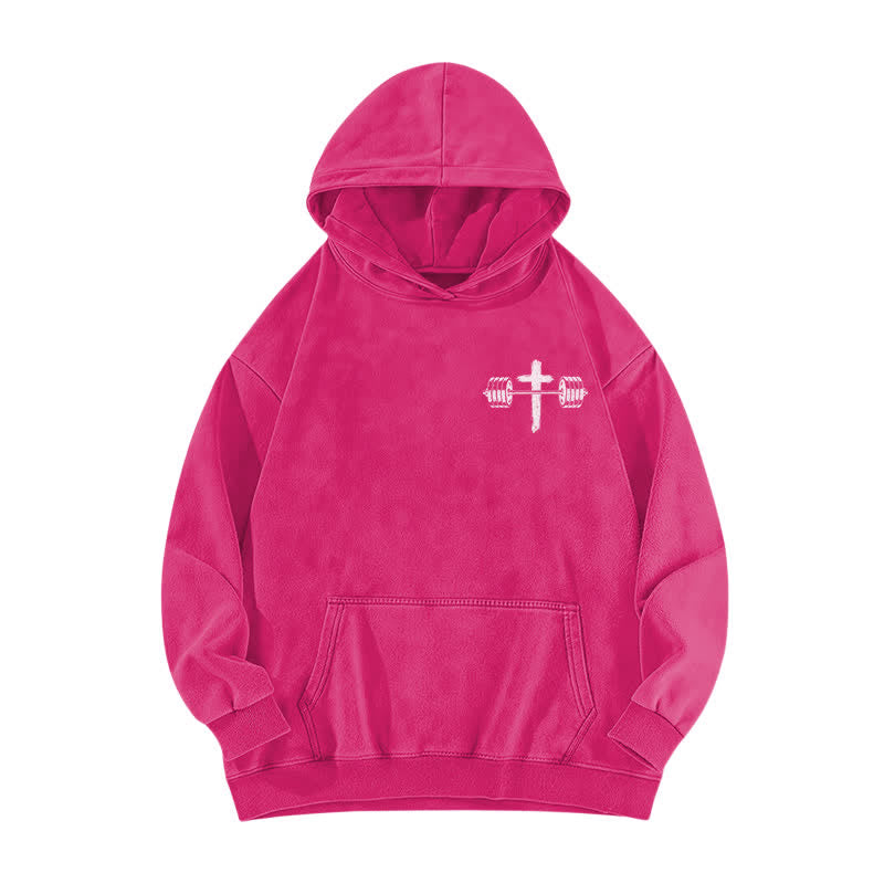 Christianartworkshop Not By My Strength But His Brown Washed Hoodie - image 17