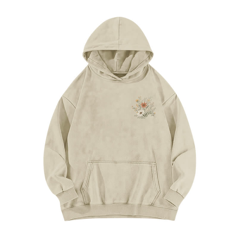 Christianartworkshop For Such A Time As This Floral Washed Hoodie - image 2