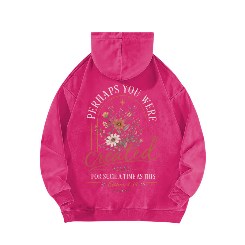 Christianartworkshop For Such A Time As This Floral Washed Hoodie - image 13