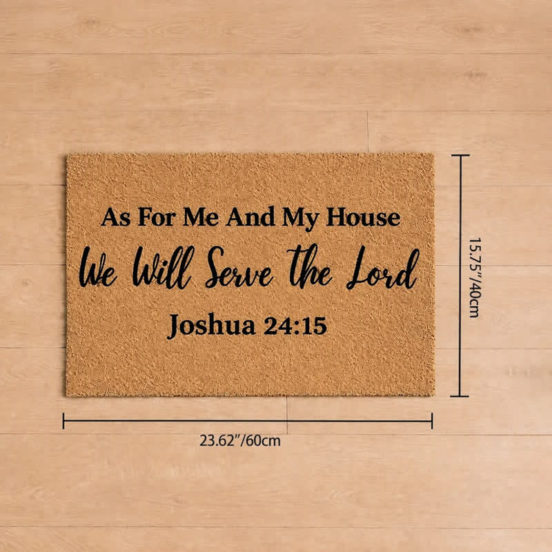 Christianartworkshop Plain Text Faith Verse Artificial Coir Doormat - 15.75''*23.62''/40*60cm - image 7