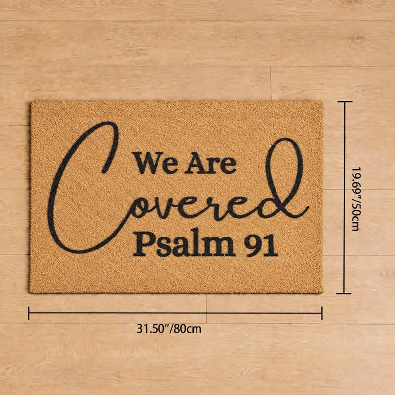 Christianartworkshop Psalm 91 Large Script Artificial Coir Doormat - 19.69''*31.5''/50*80cm - image 9