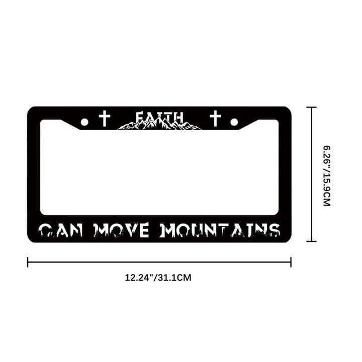 Christianartworkshop Mountain Silhouette Faith Inscription Car Frame: Reminder of Tender Heavenly Care - image 7