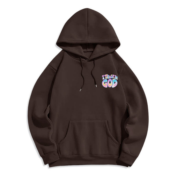 Christianartworkshop Trust In God Pastel Graffiti Oversized White Hoodie - Brown - 2XL - image 20