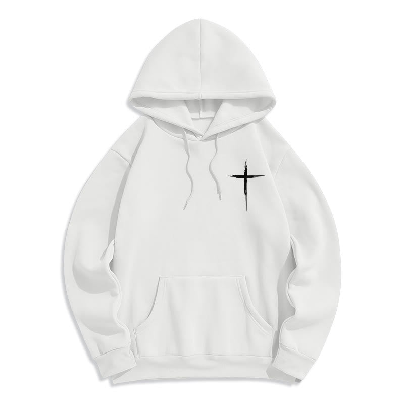 Christianartworkshop Jesus Saves John 14:6 Faith Fleece Lined Polyester Hoodie - image 5