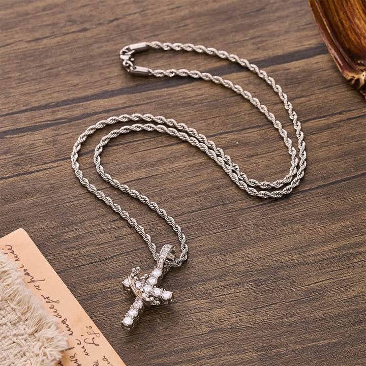 Christianartworkshop Fully Paved Shining Cross With Crown Accent: Charm of Radiant Heavenly Radiance - image 14