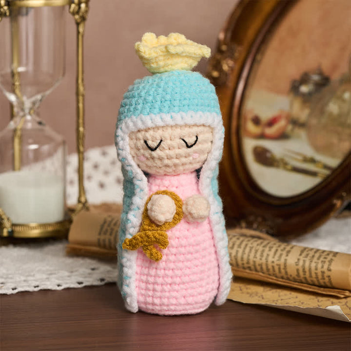 Christianartworkshop Soft Knitted Our Lady Crochet Doll: Token of Tender Divine Affection - Our Lady - image 0
