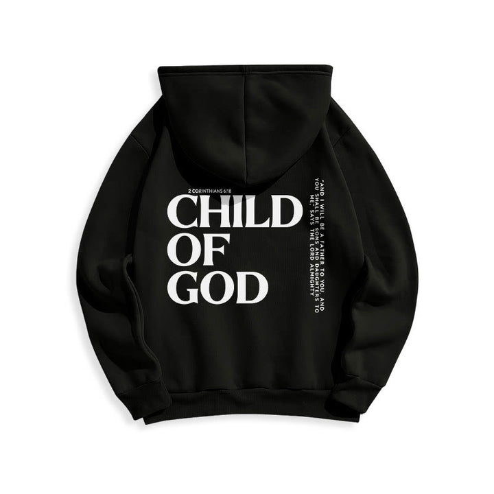 Christianartworkshop Child Of God Minimalist Statement Pullover Fleece Lined Polyester Hoodie - image 4
