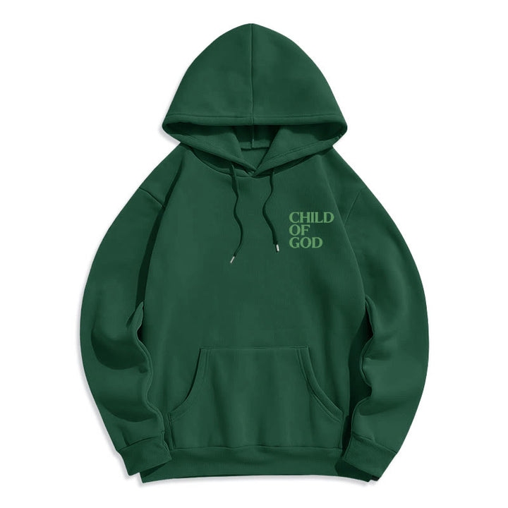 Christianartworkshop Child Of God Minimalist Statement Pullover Fleece Lined Polyester Hoodie - image 23