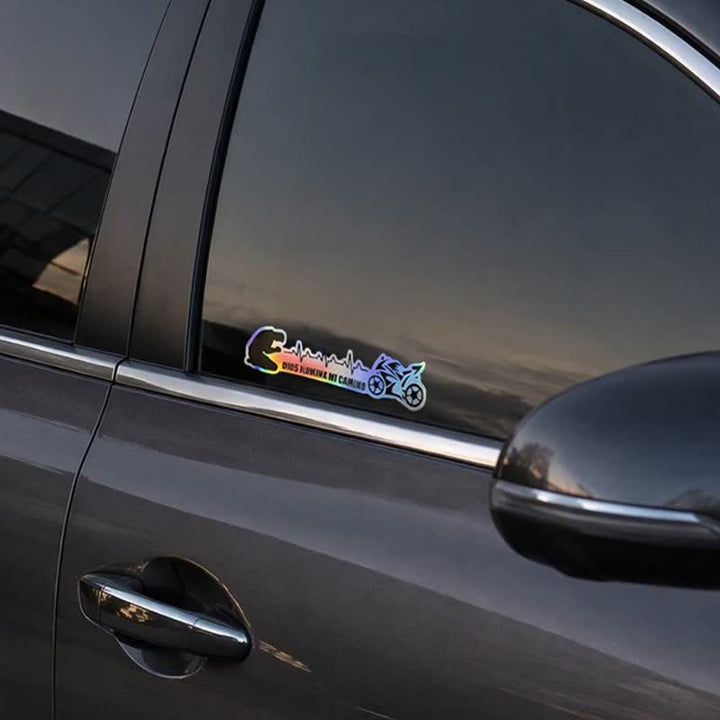 Christianartworkshop Spanish Blessing Cross Heartbeat Car Sticker: Token of Gentle Divine Light - image 9