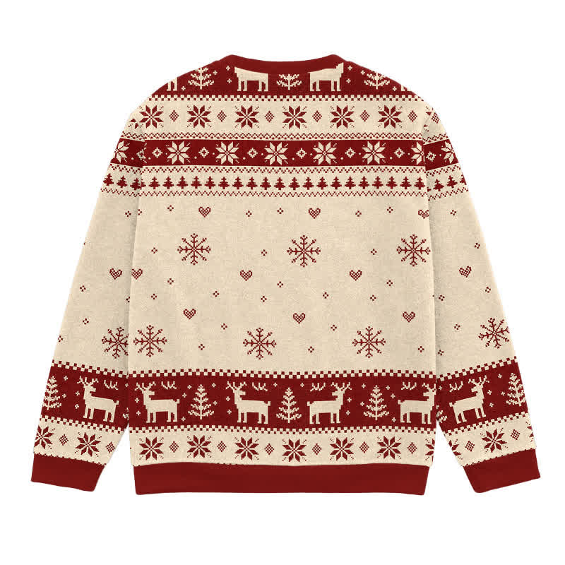 Christianartworkshop Jesus Is The Reason For The Season Festive Knit Sweater - image 1