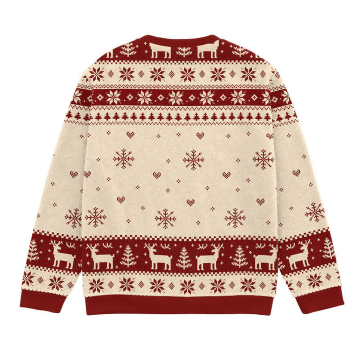 Christianartworkshop Jesus Is The Reason For The Season Festive Knit Sweater - image 1